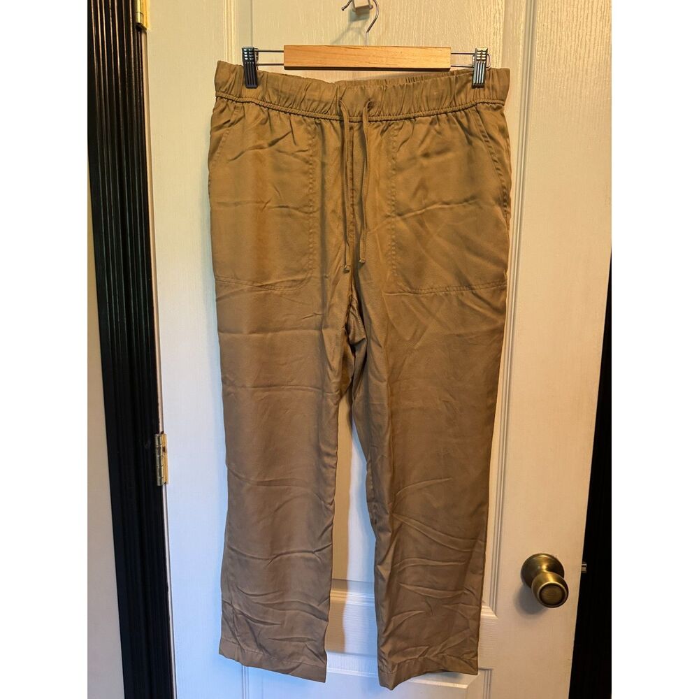 Croft & Barrow Lyocell Pull-On Drawstring Pants - Khaki Tan / Size Medium (M)